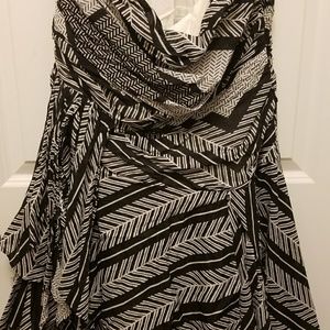 Calvin Klein Vintage patterned Strapless Dress, size Large